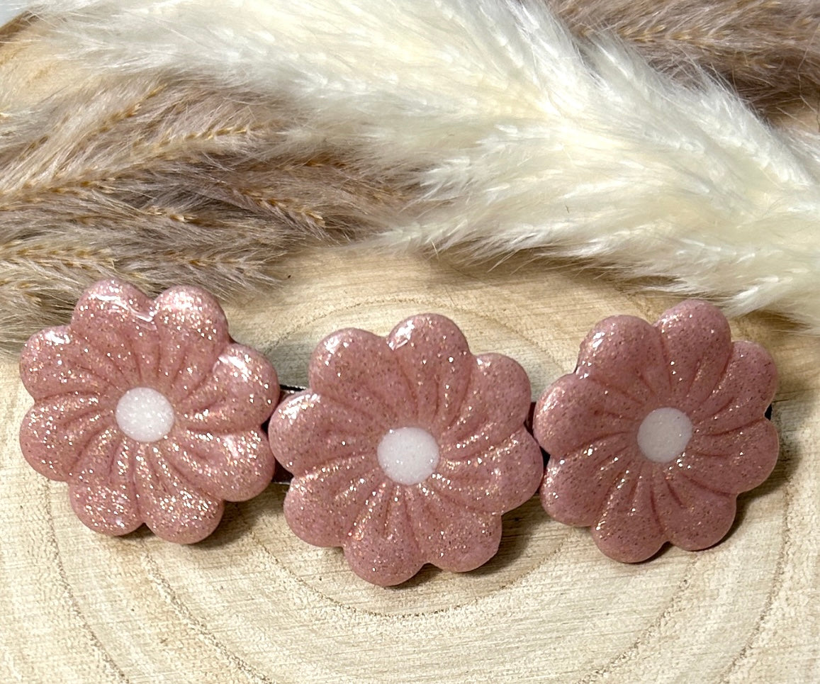 Grandes Barrettes Fleurs