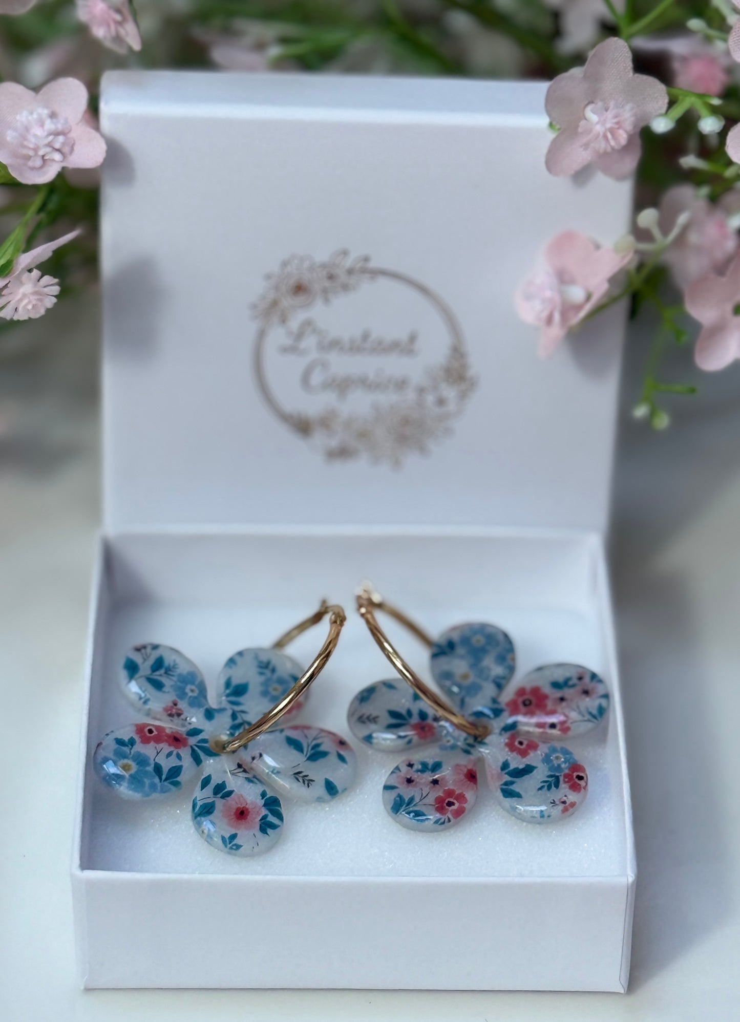 Créoles Fleur Maxi