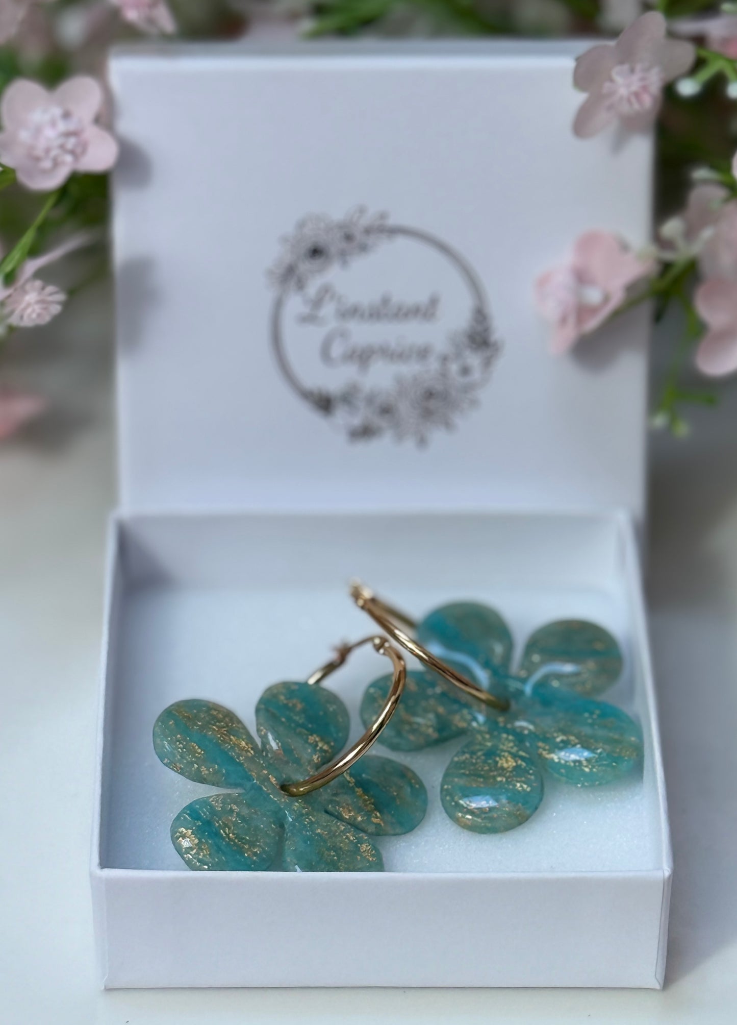 Créoles Fleur Maxi