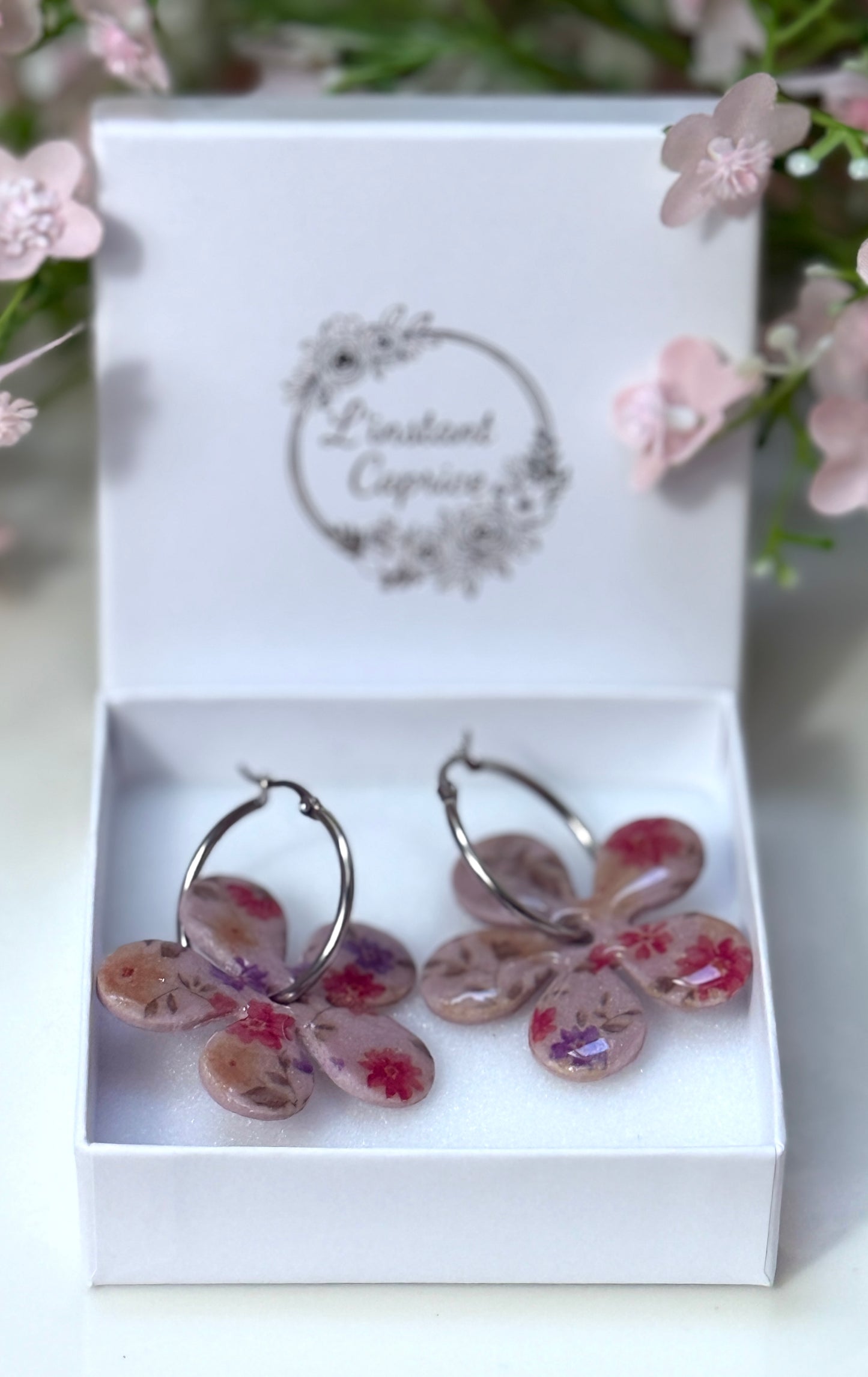 Créoles Fleur Maxi