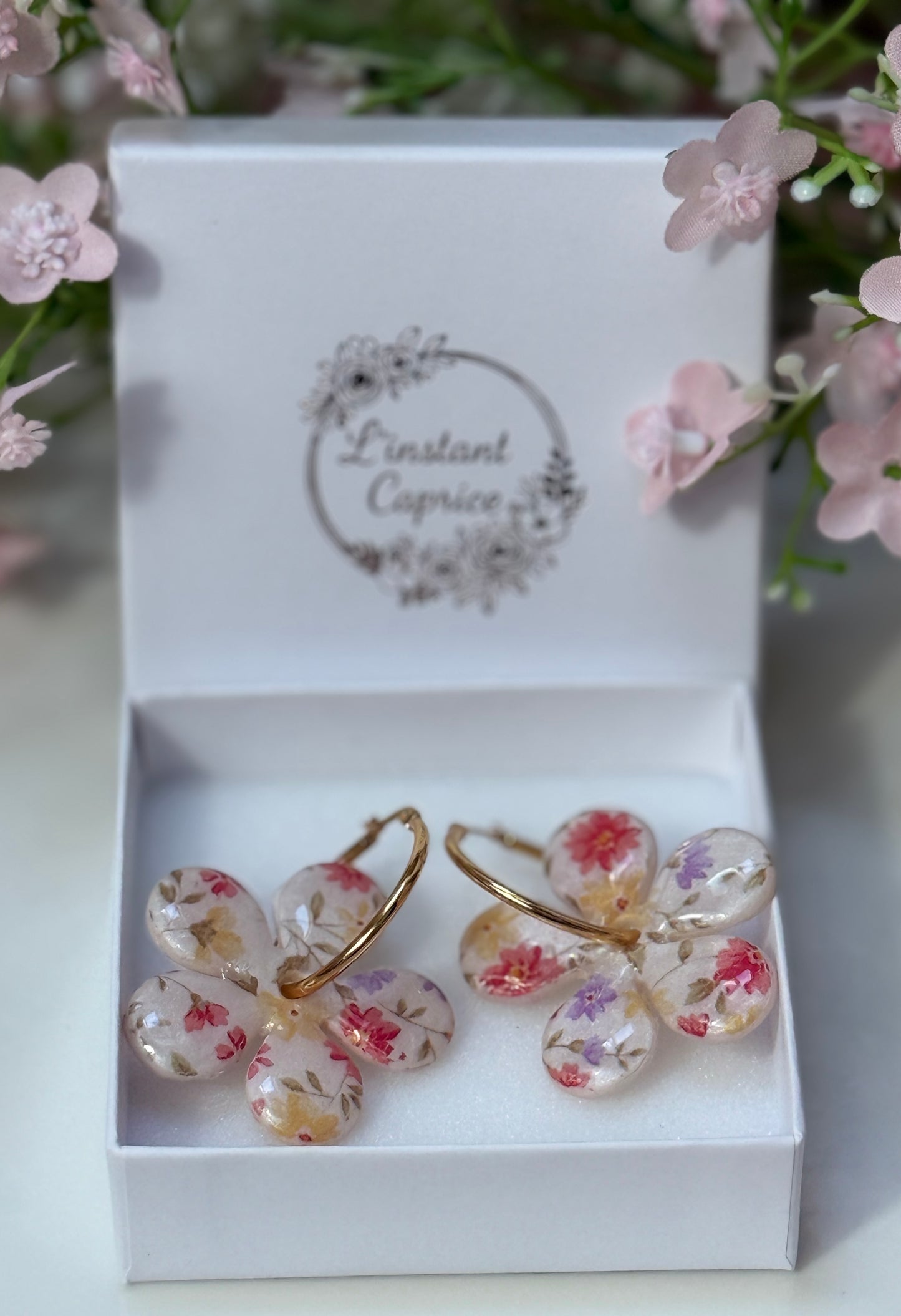 Créoles Fleur Maxi