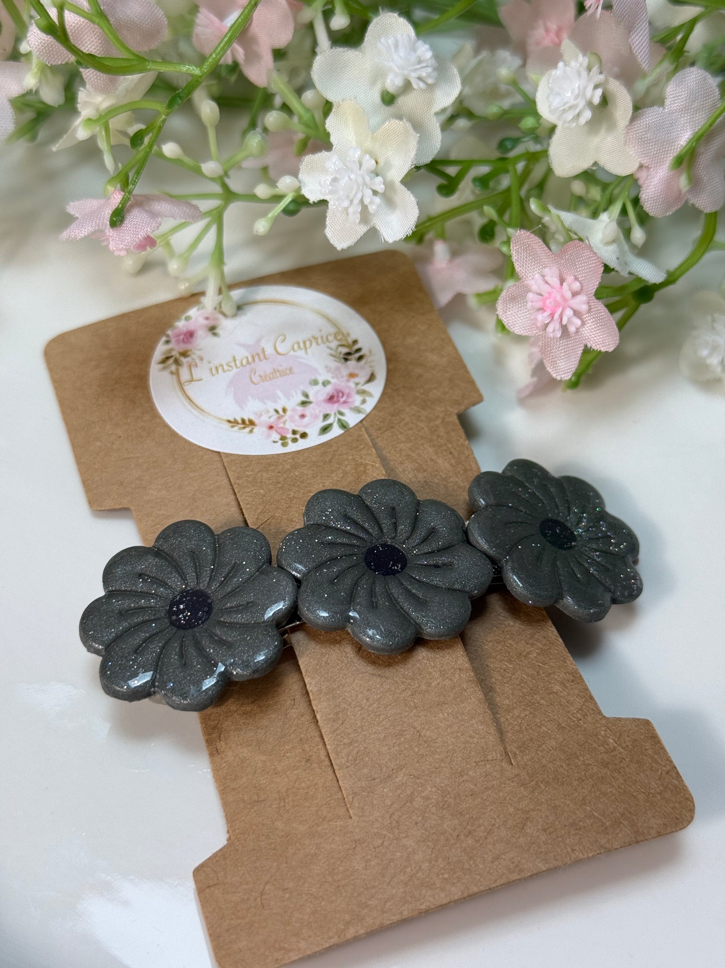 Grandes Barrettes Fleurs