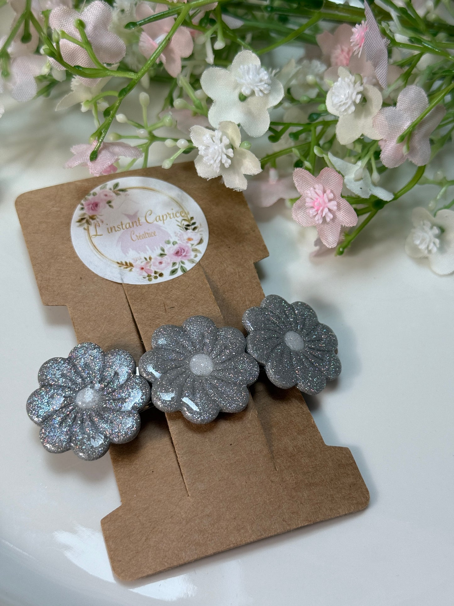 Grandes Barrettes Fleurs