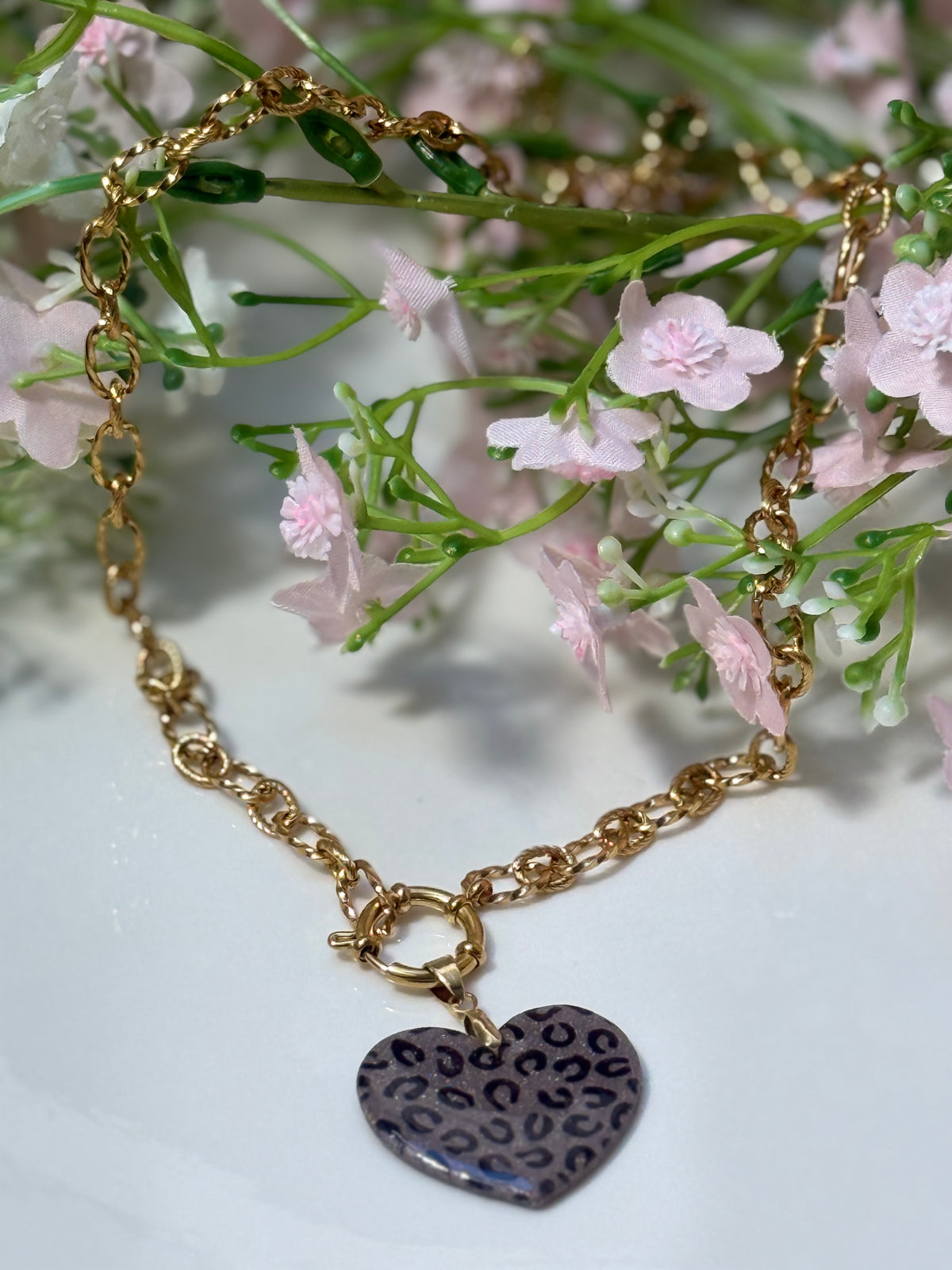 Collier Coeur interchangeable