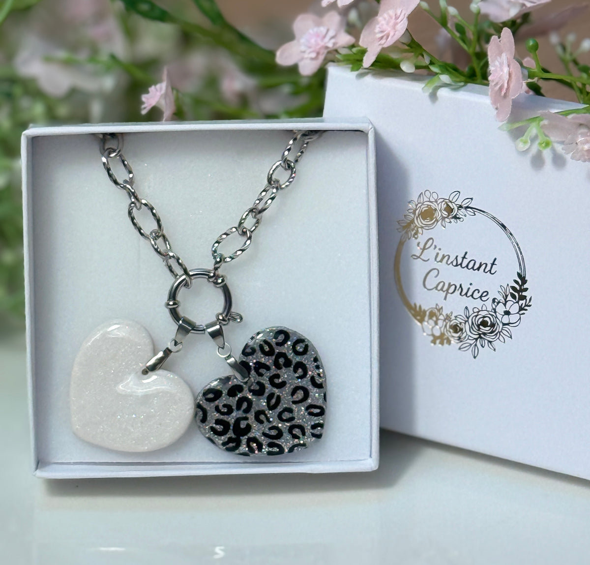 Collier Coeur interchangeable
