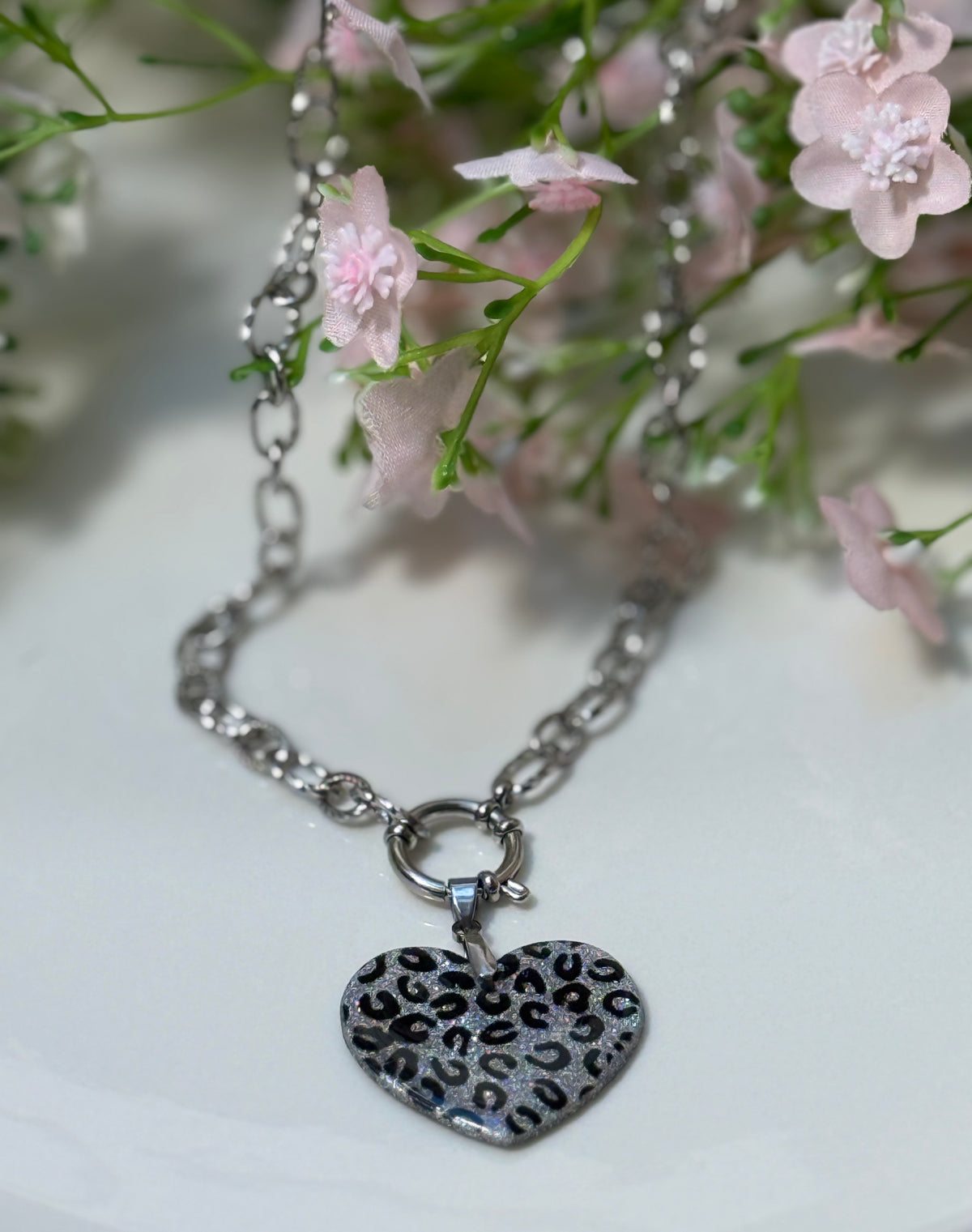 Collier Coeur interchangeable