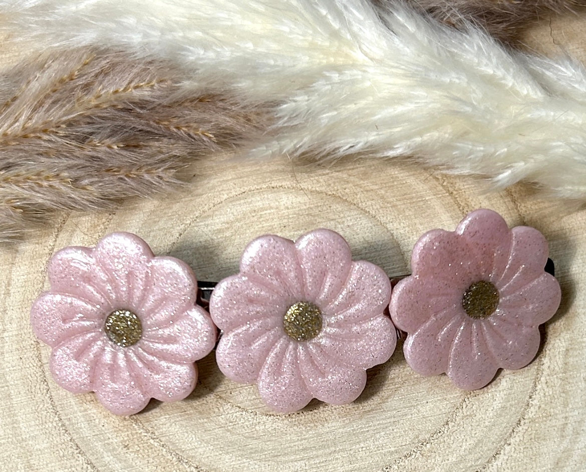 Grandes Barrettes Fleurs