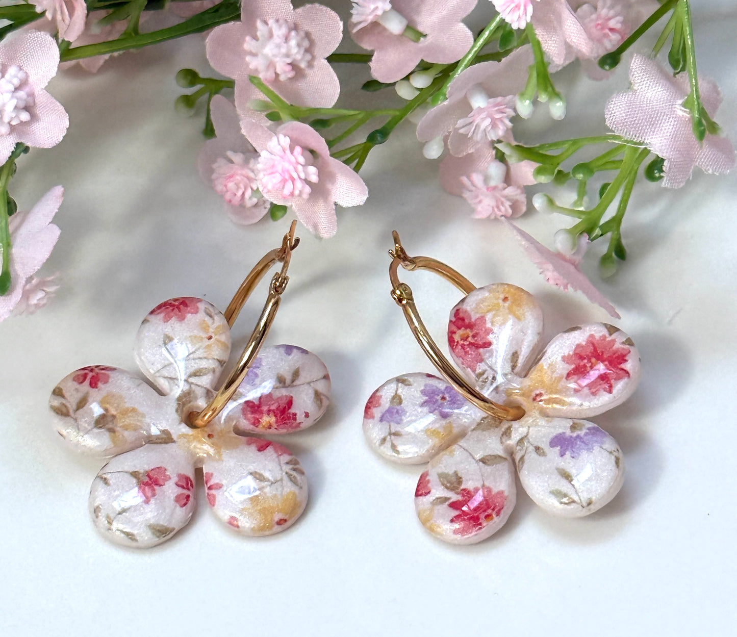 Créoles Fleur Maxi