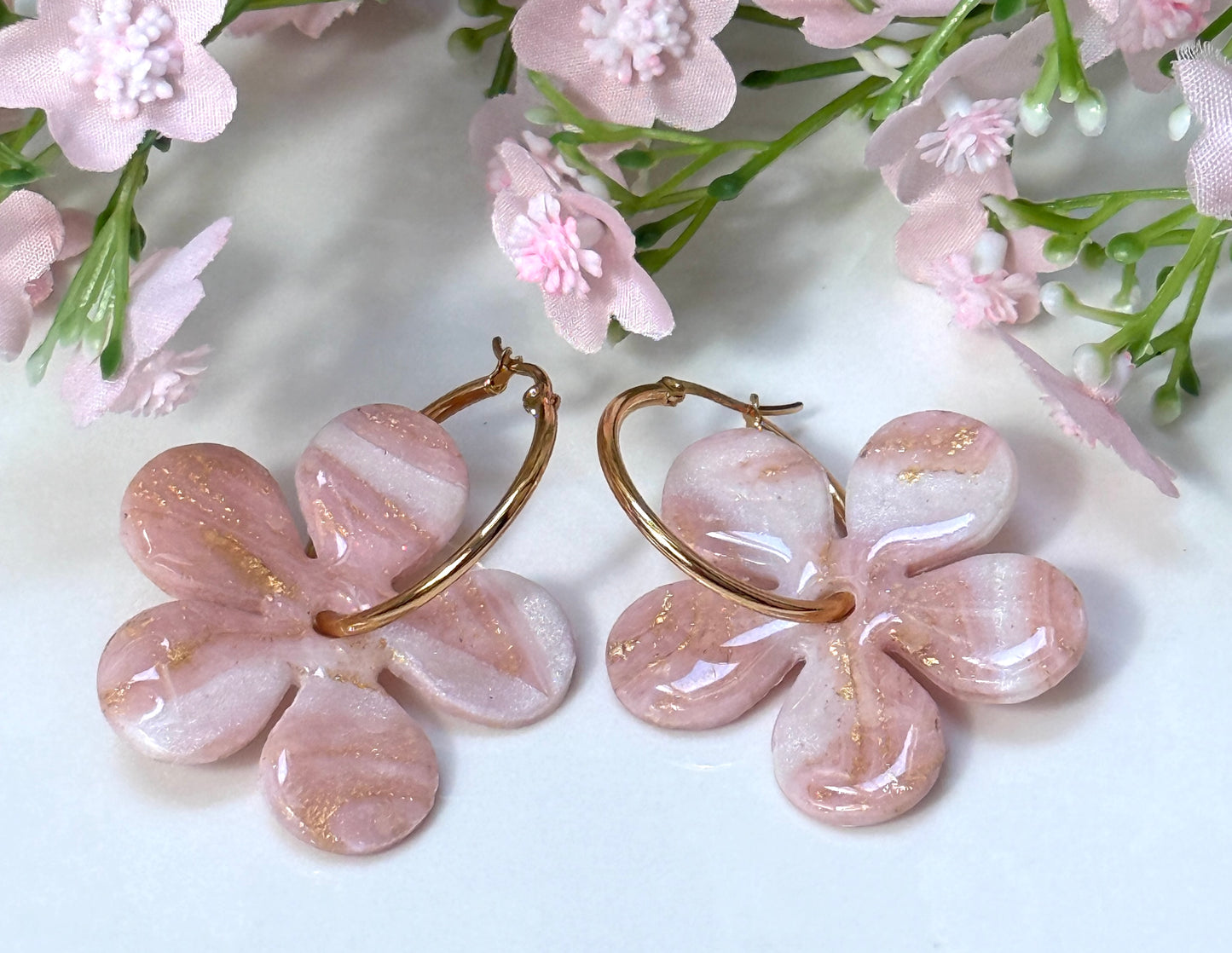 Créoles Fleur Maxi
