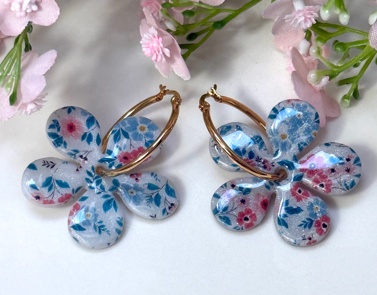 Créoles Fleur Maxi