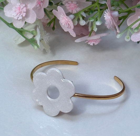 Bracelet jonc Fleur