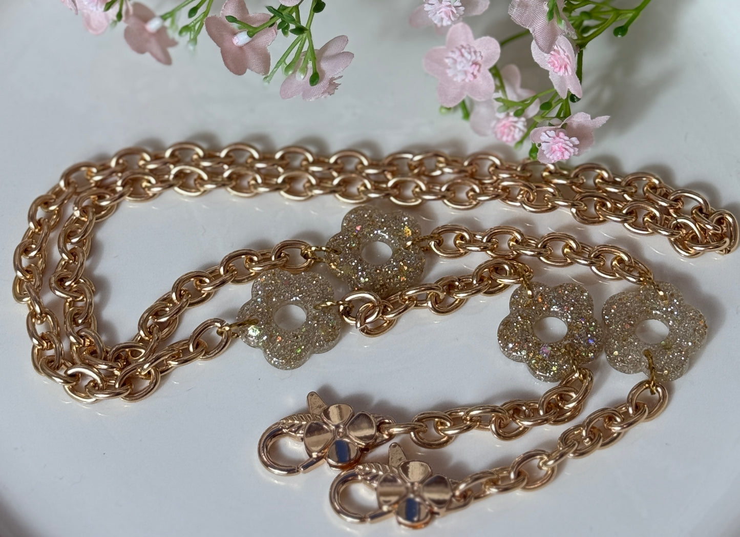 Chainette de sac paillette