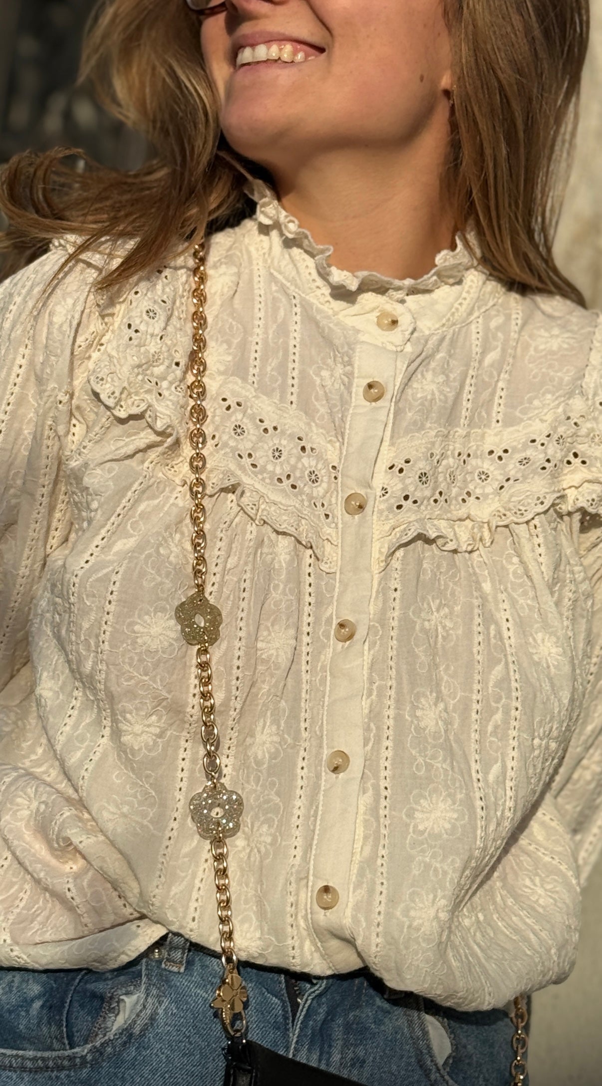 Chainette de sac paillette