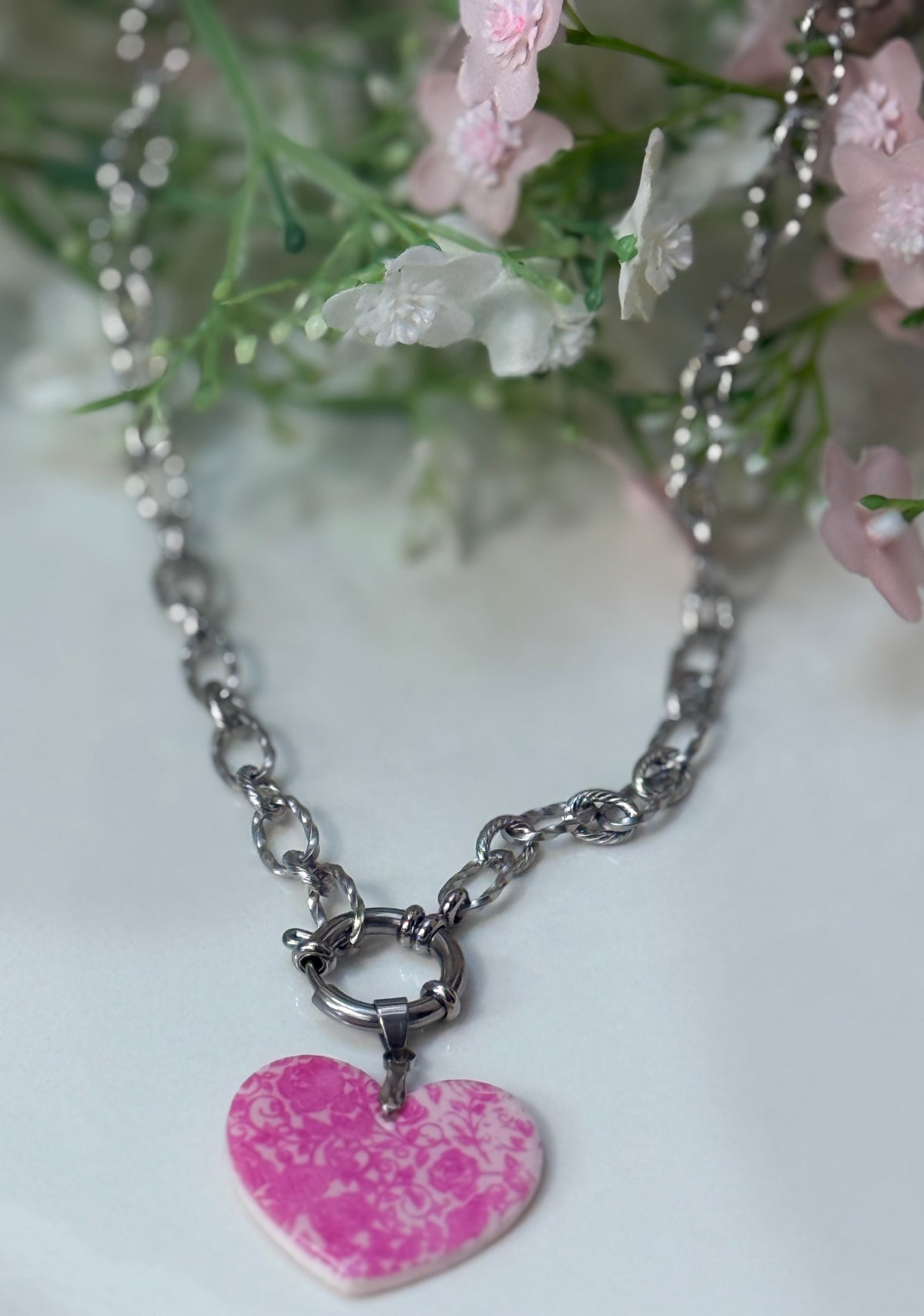 Collier Coeur interchangeable