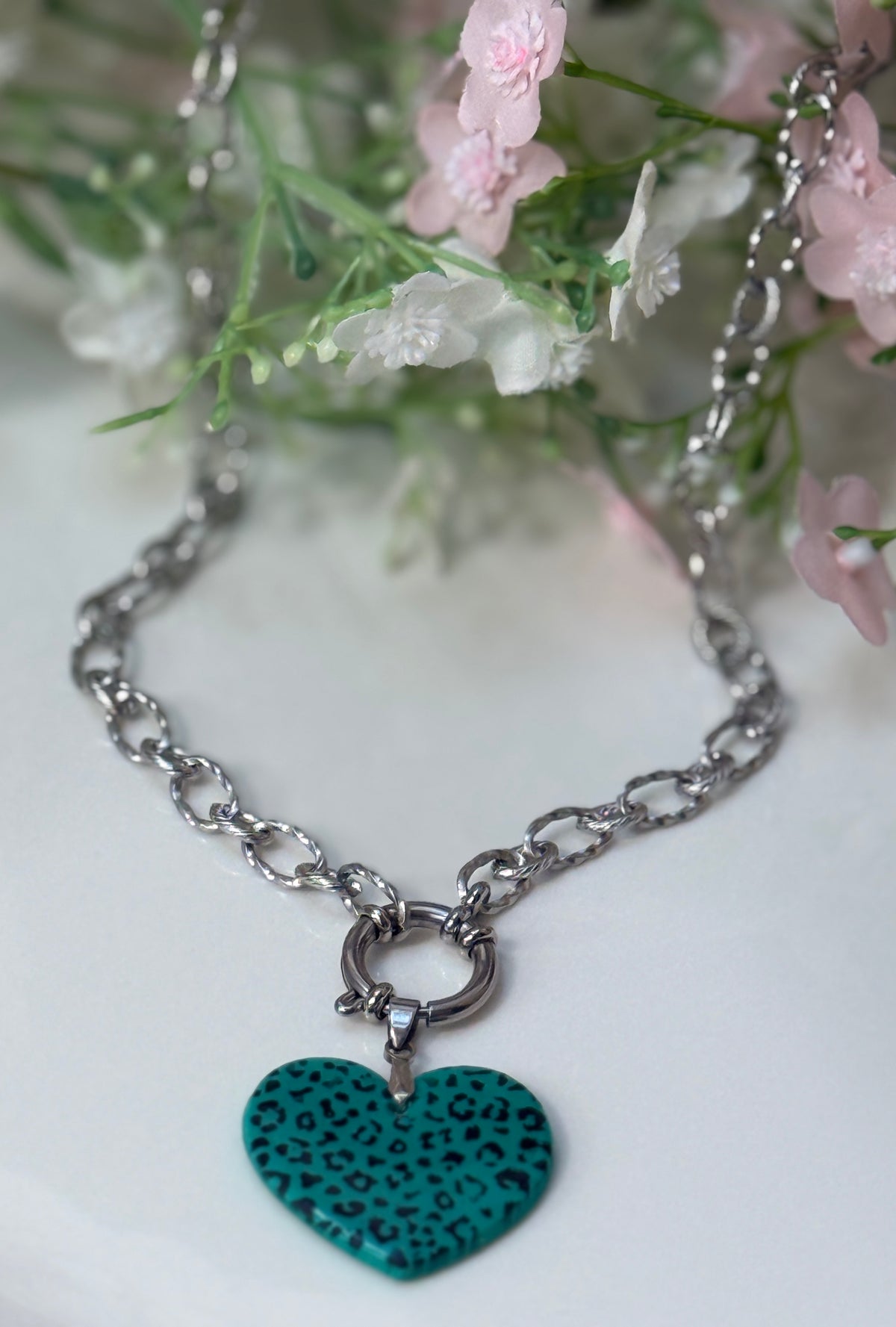 Collier Coeur interchangeable