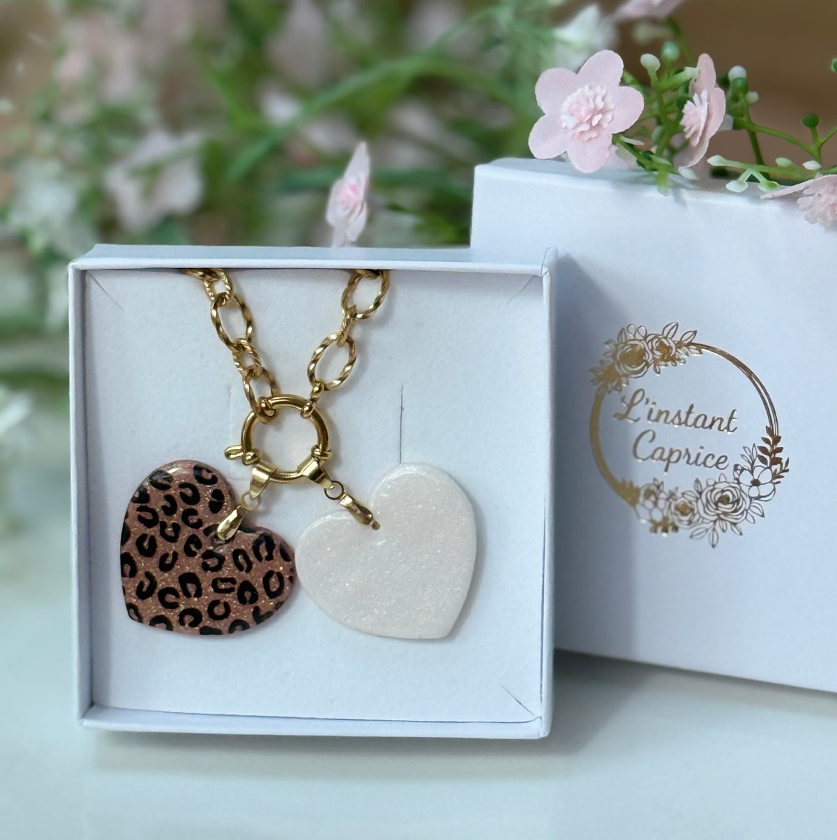 Collier Coeur interchangeable