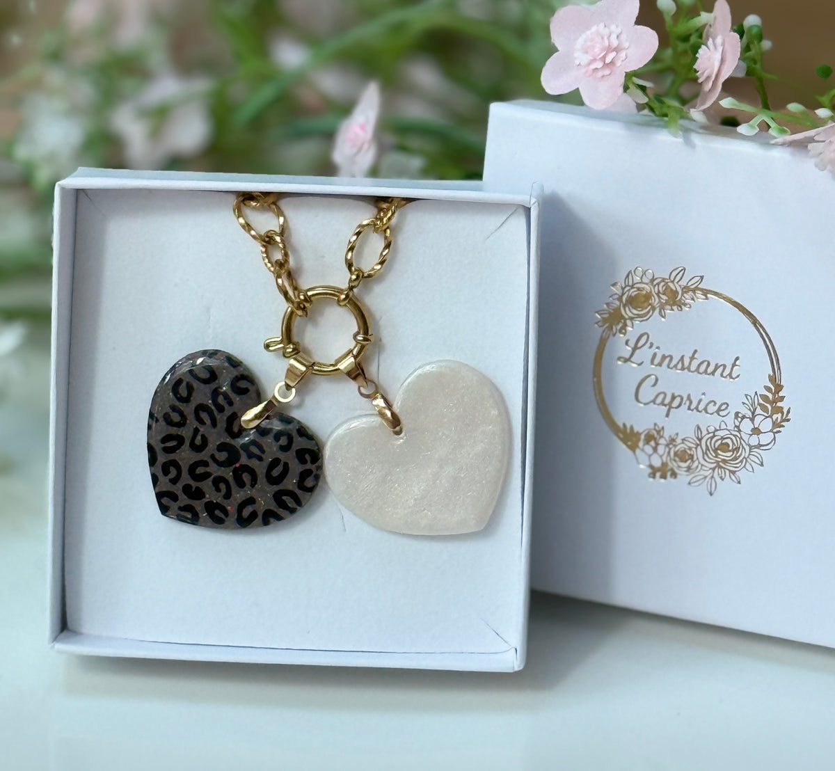 Collier Coeur interchangeable