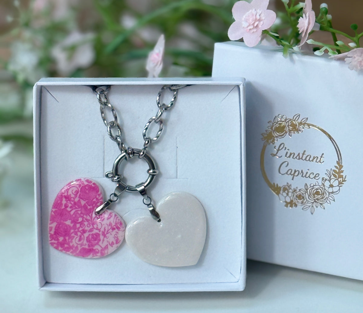 Collier Coeur interchangeable