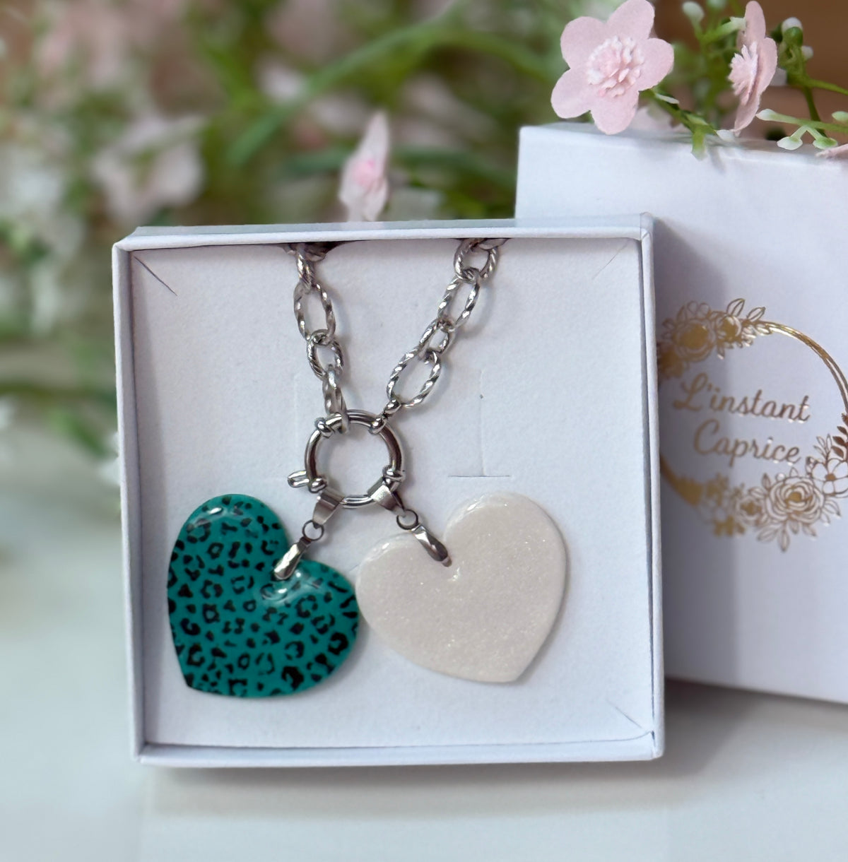 Collier Coeur interchangeable