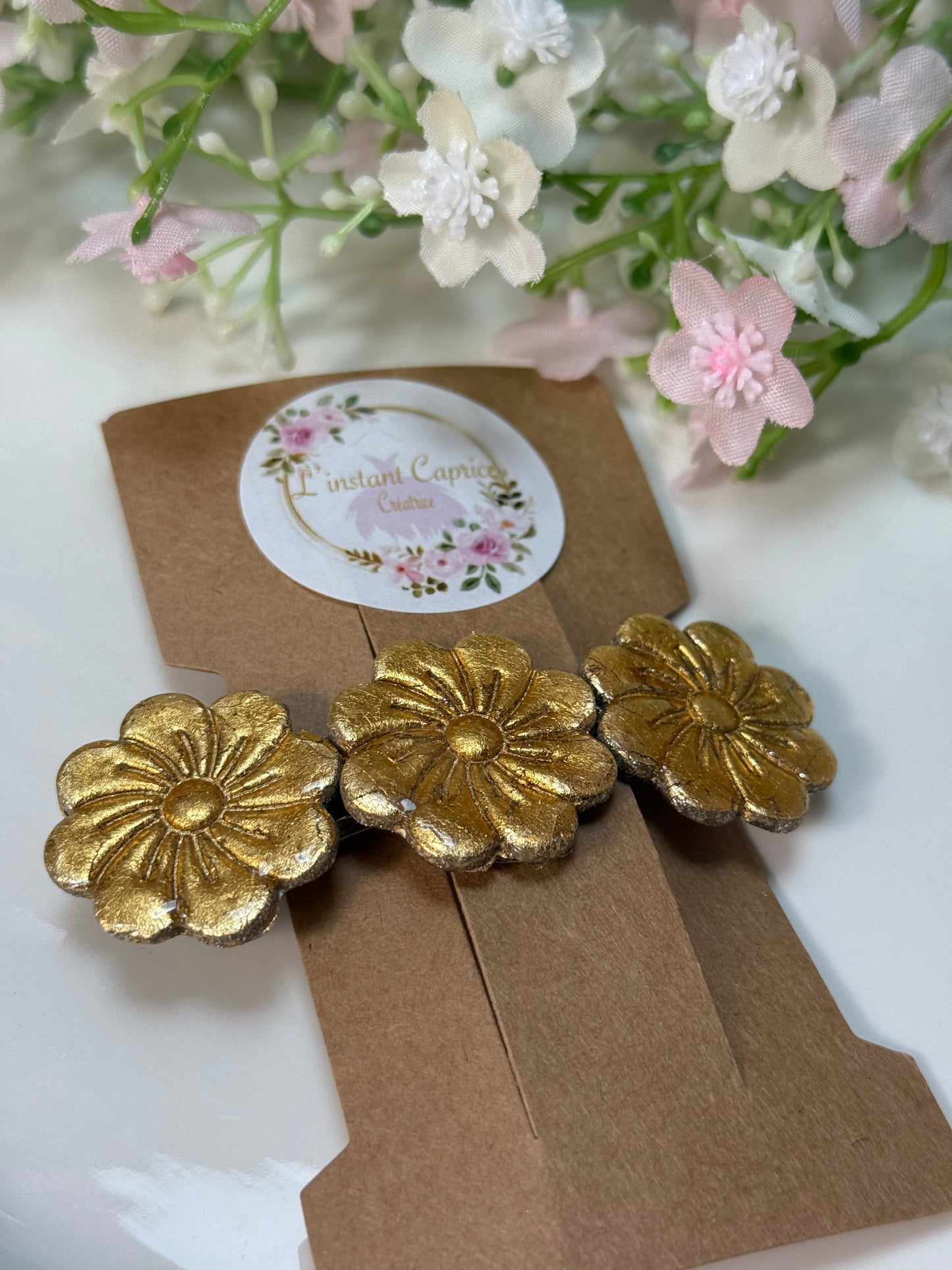 Grandes Barrettes Fleurs