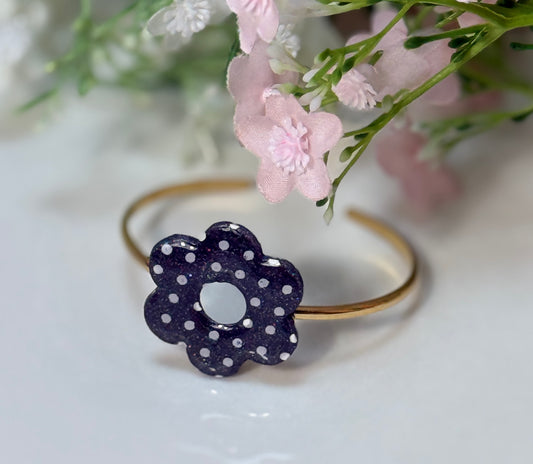 Bracelet jonc Fleur