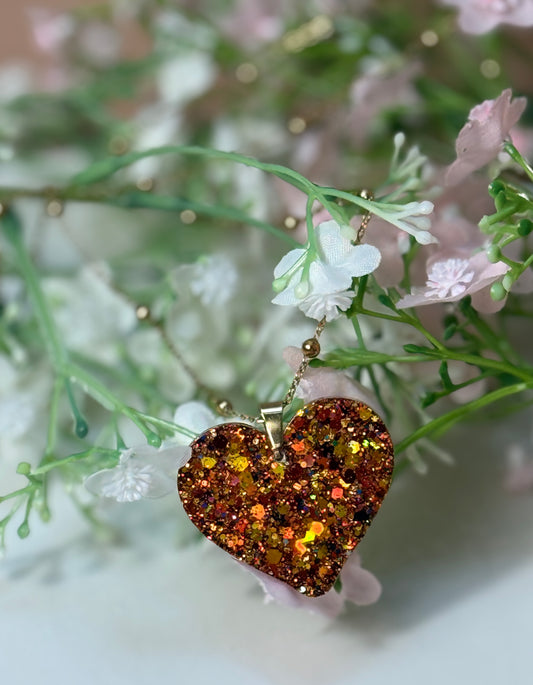 Sautoir coeur Paillette