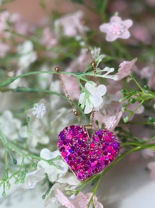 Sautoir coeur Paillette