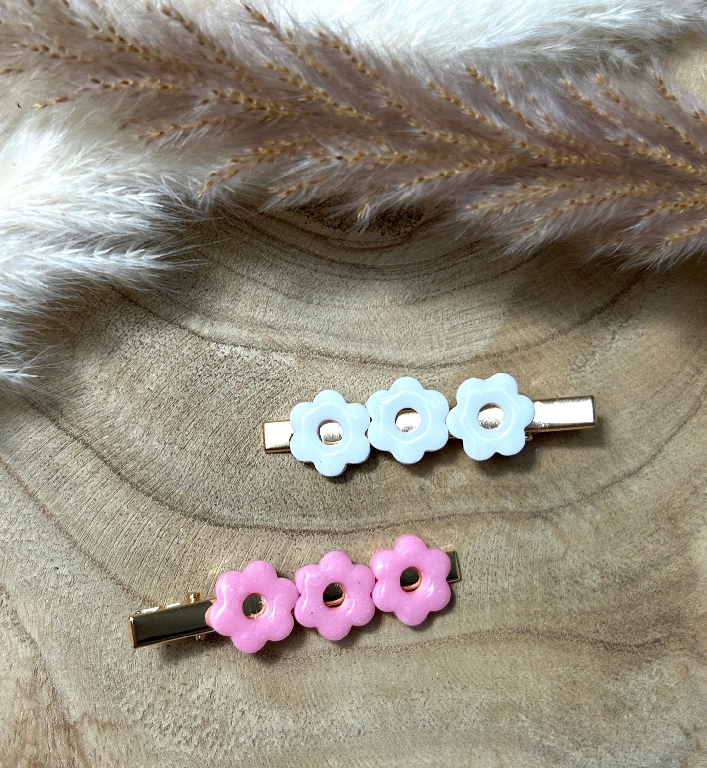 Barrettes Pince Crabe Petites Fleurs