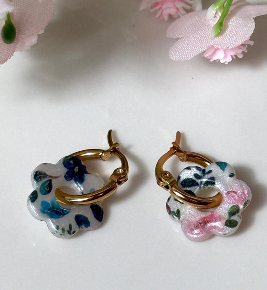 Créoles petites fleur